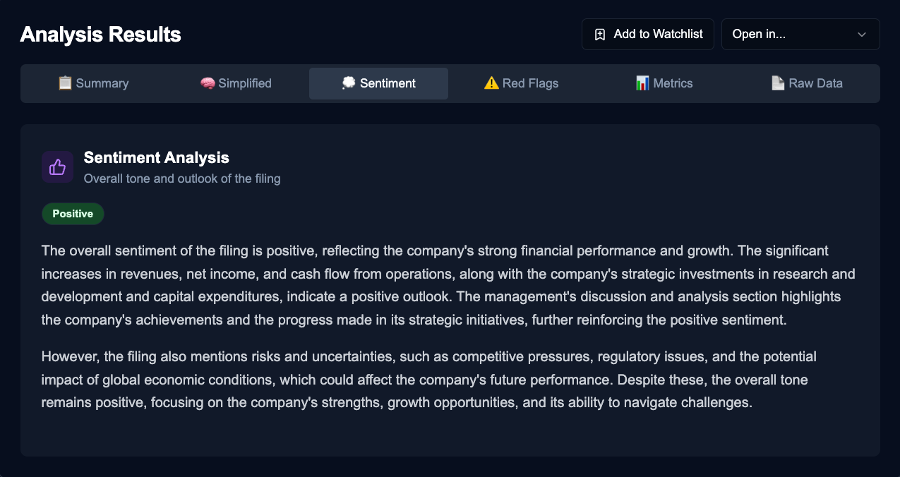 Intra-Year Sentiment & Risk