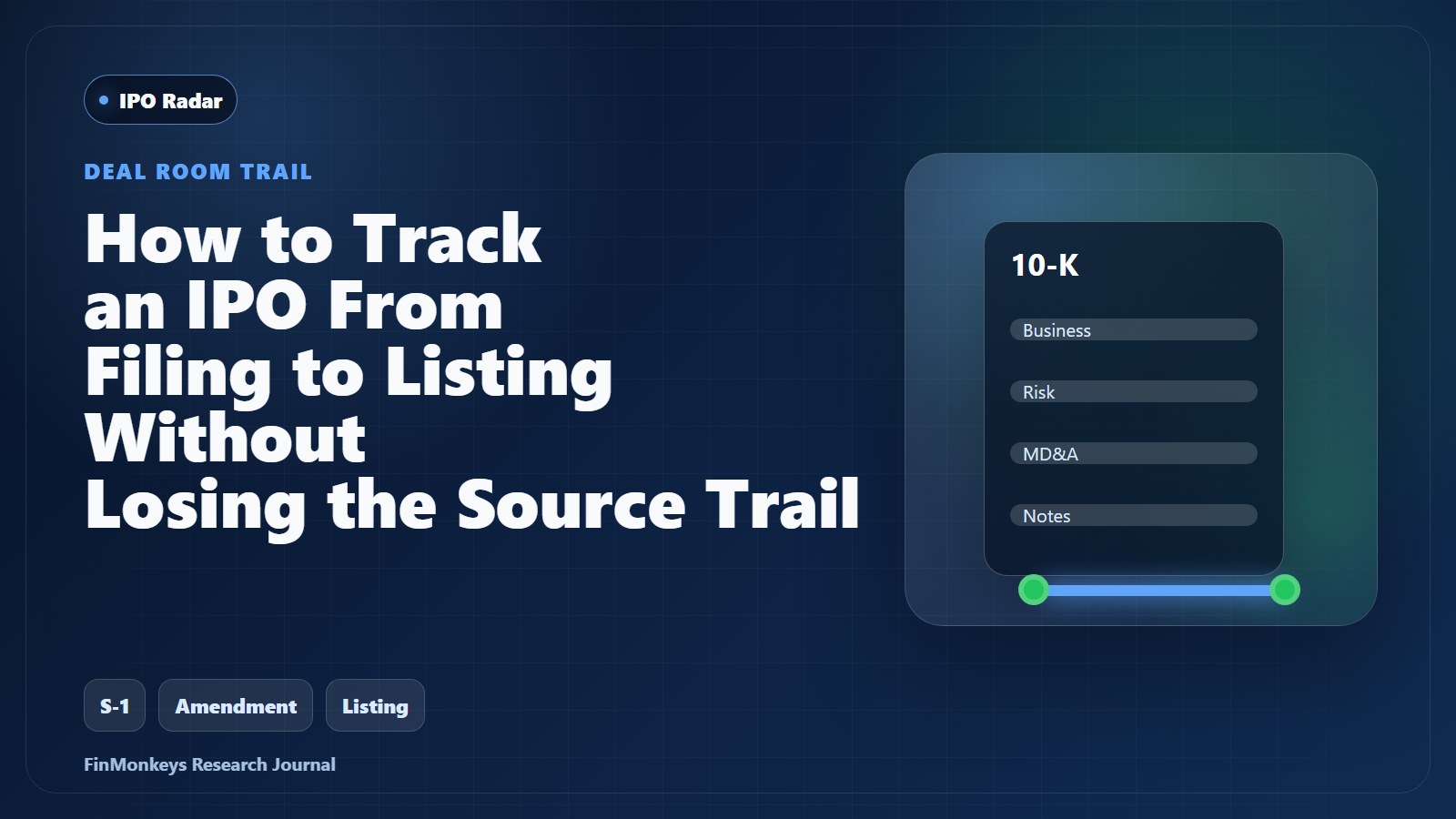 How to Track an IPO From Filing to Listing Without Losing the Source Trail cover image