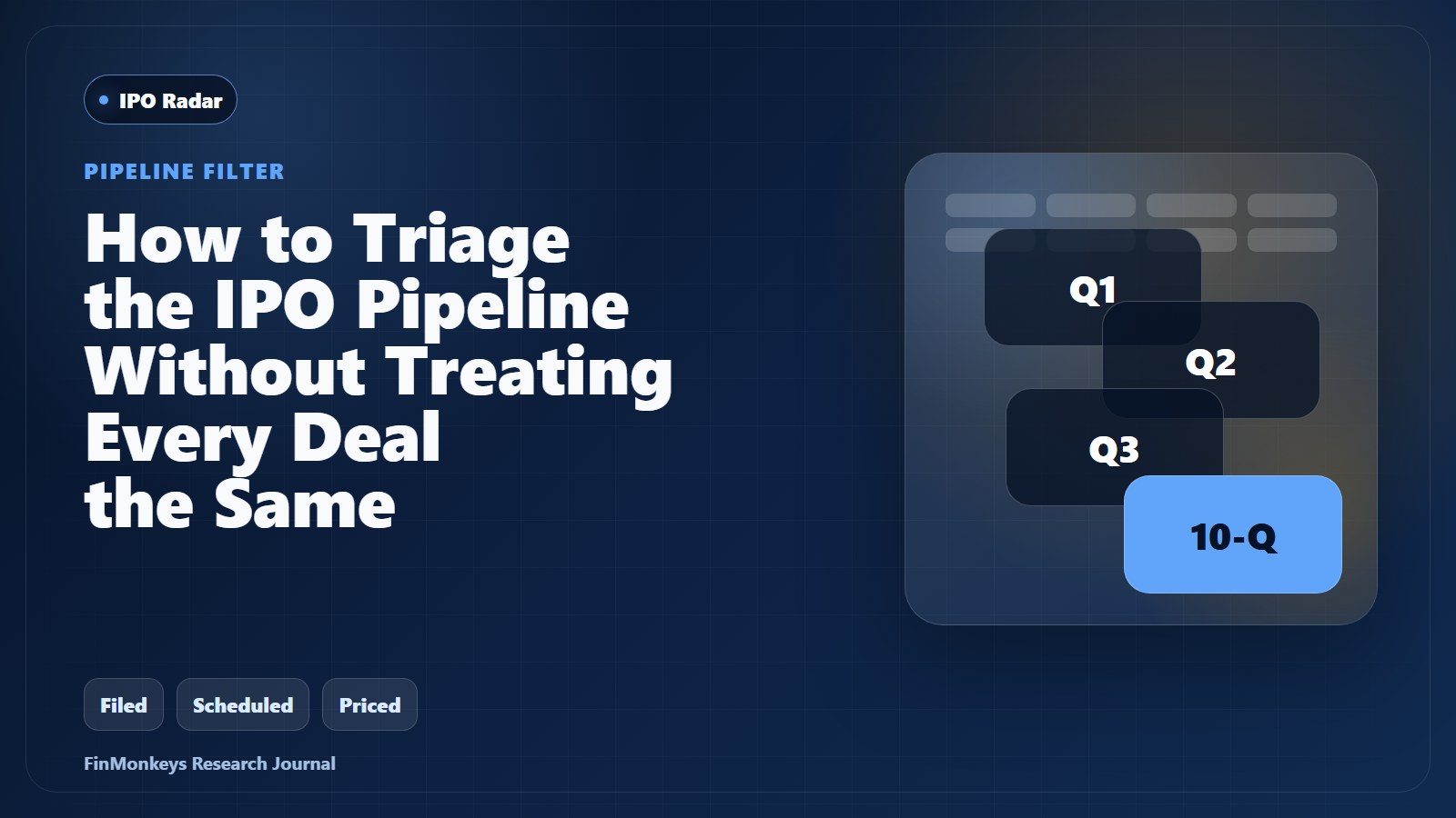 How to Triage the IPO Pipeline Without Treating Every Deal the Same cover image