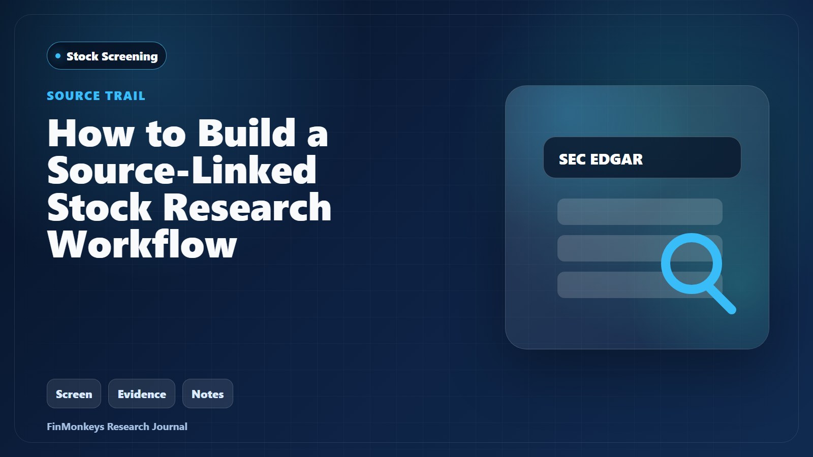 How to Build a Source-Linked Stock Research Workflow cover image